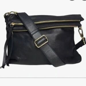 Margot Mickey Double Zip Versatile Hobo Bag Black